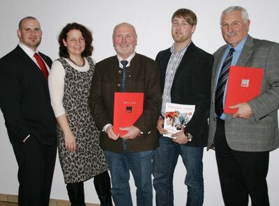 Ortsvors. Dominik Karl,KV Vors. Ruth Müller, Ernst Holler, Florian Steer, Gerhard Babl